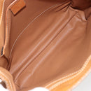 CELINE Macadam Canvas Hand Bag PVC Beige Gold Auth 161381-11