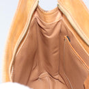 CELINE Macadam Canvas Hand Bag PVC Beige Gold Auth 161381-20