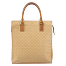 CELINE Macadam Canvas Hand Bag PVC Beige Gold Auth 161381-13