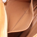 CELINE Macadam Canvas Hand Bag PVC Beige Gold Auth 161381-21