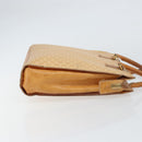 CELINE Macadam Canvas Hand Bag PVC Beige Gold Auth 161381-3