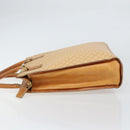 CELINE Macadam Canvas Hand Bag PVC Beige Gold Auth 161381-4