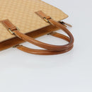 CELINE Macadam Canvas Hand Bag PVC Beige Gold Auth 161381-7