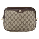 GUCCI GG Supreme Shoulder Bag PVC Beige Gold 97 02 068 Auth 161385-13