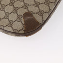 GUCCI GG Supreme Web Sherry Line Shoulder Bag PVC Beige 89 02 026 Auth 161386-15
