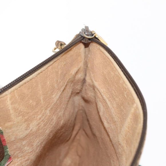 GUCCI GG Supreme Web Sherry Line Shoulder Bag PVC Beige 89 02 026 Auth 161386