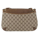GUCCI GG Supreme Web Sherry Line Shoulder Bag PVC Beige 89 02 026 Auth 161386-2