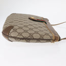 GUCCI GG Supreme Web Sherry Line Shoulder Bag PVC Beige 89 02 026 Auth 161386-3