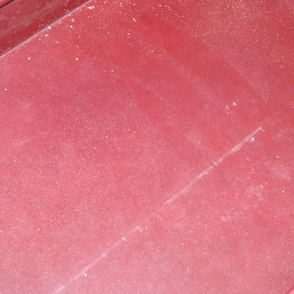 CARTIER Attache case Hand Bag Leather Bordeaux Gold Auth 161392