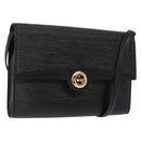 LOUIS VUITTON Epi Pochette Arche Shoulder Bag Black Noir M52572 LV Auth 161398-1