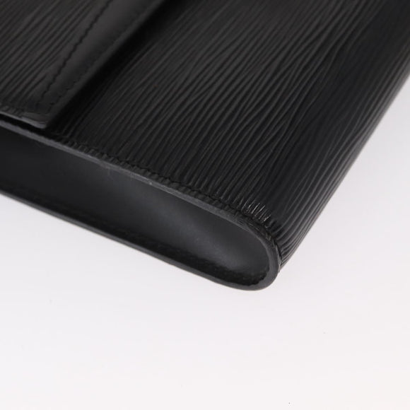 LOUIS VUITTON Epi Pochette Arche Shoulder Bag Black Noir M52572 LV Auth 161398
