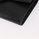 LOUIS VUITTON Epi Pochette Arche Shoulder Bag Black Noir M52572 LV Auth 161398-14