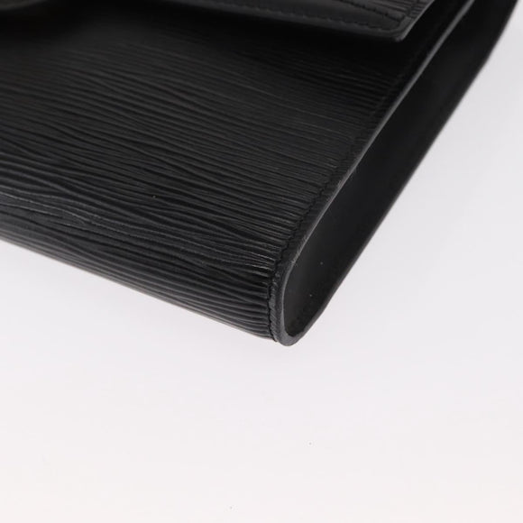 LOUIS VUITTON Epi Pochette Arche Shoulder Bag Black Noir M52572 LV Auth 161398