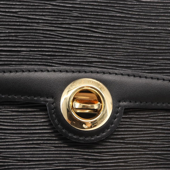 LOUIS VUITTON Epi Pochette Arche Shoulder Bag Black Noir M52572 LV Auth 161398