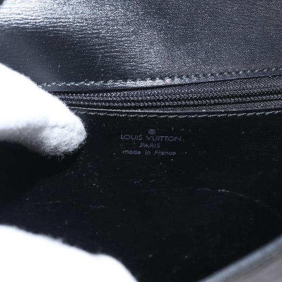 LOUIS VUITTON Epi Pochette Arche Shoulder Bag Black Noir M52572 LV Auth 161398