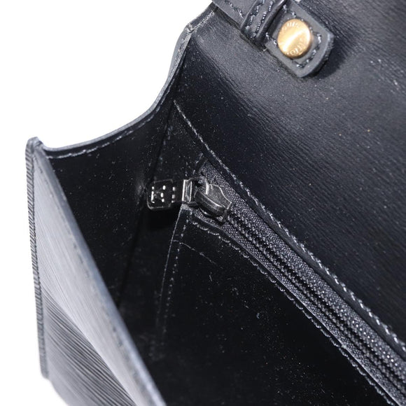 LOUIS VUITTON Epi Pochette Arche Shoulder Bag Black Noir M52572 LV Auth 161398