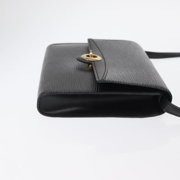 LOUIS VUITTON Epi Pochette Arche Shoulder Bag Black Noir M52572 LV Auth 161398