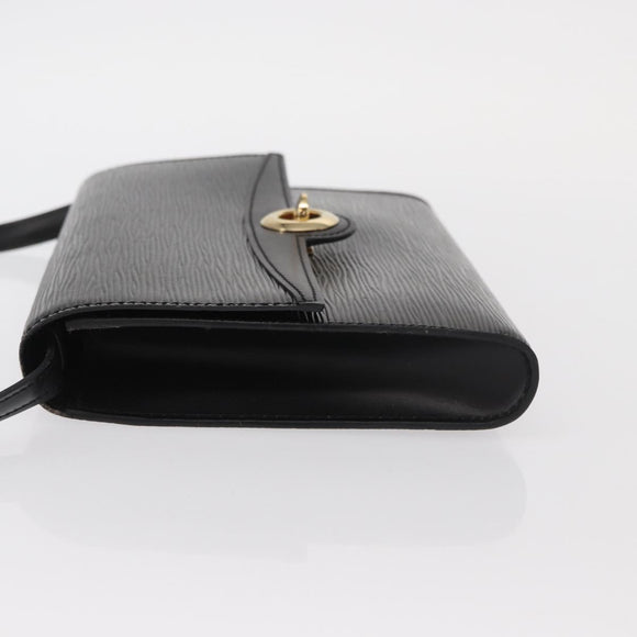 LOUIS VUITTON Epi Pochette Arche Shoulder Bag Black Noir M52572 LV Auth 161398
