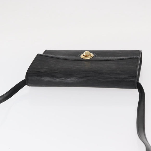 LOUIS VUITTON Epi Pochette Arche Shoulder Bag Black Noir M52572 LV Auth 161398