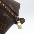 LOUIS VUITTON Monogram Trousse Demi Ronde Cosmetic Pouch M47520 LV Auth 161399-12
