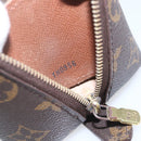LOUIS VUITTON Monogram Trousse Demi Ronde Cosmetic Pouch M47520 LV Auth 161399-18