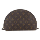 LOUIS VUITTON Monogram Trousse Demi Ronde Cosmetic Pouch M47520 LV Auth 161399-2