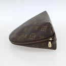 LOUIS VUITTON Monogram Trousse Demi Ronde Cosmetic Pouch M47520 LV Auth 161399-4
