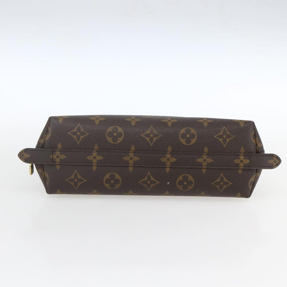 LOUIS VUITTON Monogram Trousse Demi Ronde Cosmetic Pouch M47520 LV Auth 161399