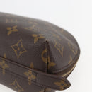 LOUIS VUITTON Monogram Trousse Demi Ronde Cosmetic Pouch M47520 LV Auth 161399-8