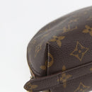 LOUIS VUITTON Monogram Trousse Demi Ronde Cosmetic Pouch M47520 LV Auth 161399-9