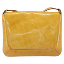 LOUIS VUITTON Monogram Vernis Thompson Street Bag Beige M91301 LV Auth 161400-2