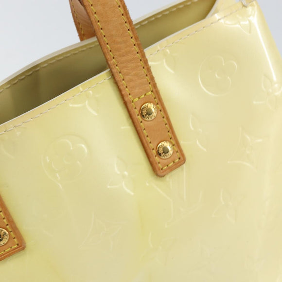 LOUIS VUITTON Monogram Vernis Reade PM Hand Bag Perle M91336 LV Auth 161401