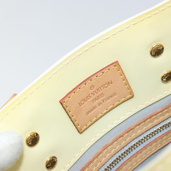 LOUIS VUITTON Monogram Vernis Reade PM Hand Bag Perle M91336 LV Auth 161401