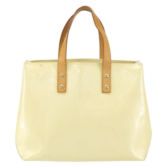 LOUIS VUITTON Monogram Vernis Reade PM Hand Bag Perle M91336 LV Auth 161401