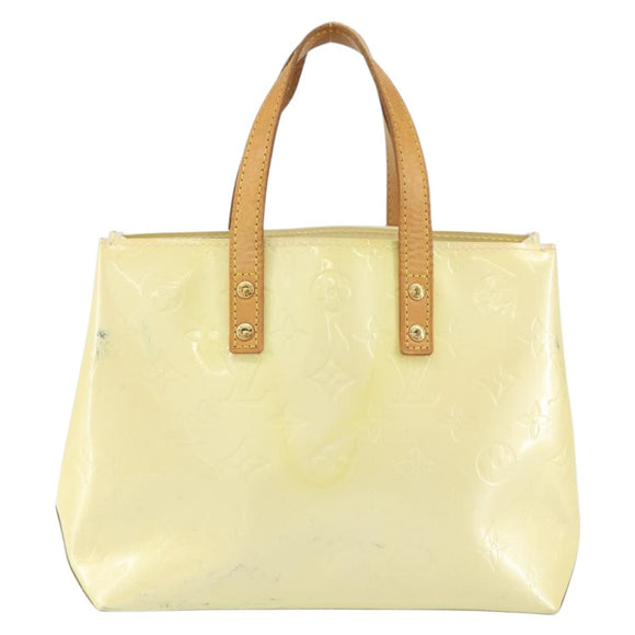 LOUIS VUITTON Monogram Vernis Reade PM Hand Bag Perle M91336 LV Auth 161401