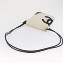 CHANEL Cambon Line Matelasse Umhängetasche Leder Schwarz Silber CC Auth 161402A-7