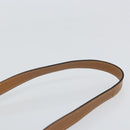 Salvatore Ferragamo Gancini Hand Bag Leather 2way Beige Gold Auth 161403-15