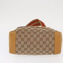 GUCCI GG Canvas Sherry Line Tote Bag Beige 019 0402 1705 Auth 161406-6