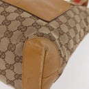 GUCCI GG Canvas Sherry Line Tote Bag Beige 019 0402 1705 Auth 161406-15