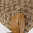 GUCCI GG Canvas Sherry Line Tote Bag Beige 019 0402 1705 Auth 161406-16
