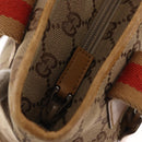 GUCCI GG Canvas Sherry Line Tote Bag Beige 019 0402 1705 Auth 161406-10