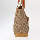 GUCCI GG Canvas Sherry Line Tote Bag Beige 019 0402 1705 Auth 161406-5