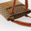 GUCCI GG Canvas Sherry Line Tote Bag Beige 019 0402 1705 Auth 161406-7
