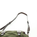 PRADA Shoulder Bag Nylon Green Silver Auth 161408-15