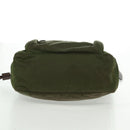 PRADA Shoulder Bag Nylon Green Silver Auth 161408-5