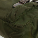 PRADA Shoulder Bag Nylon Green Silver Auth 161408-17