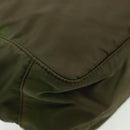 PRADA Shoulder Bag Nylon Green Silver Auth 161408-18