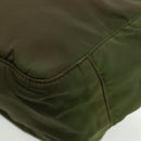 PRADA Shoulder Bag Nylon Green Silver Auth 161408-19