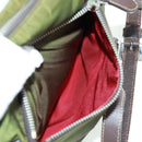 PRADA Shoulder Bag Nylon Green Silver Auth 161408-24