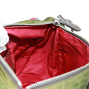 PRADA Shoulder Bag Nylon Green Silver Auth 161408-26